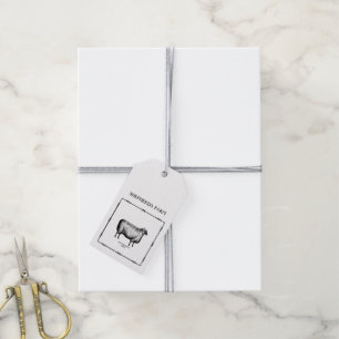 Rustic Kraft Sheep Farm Business Paket eller Pris Presentetikett