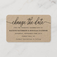 Rustic Kraft Simple Script ändrar datumet