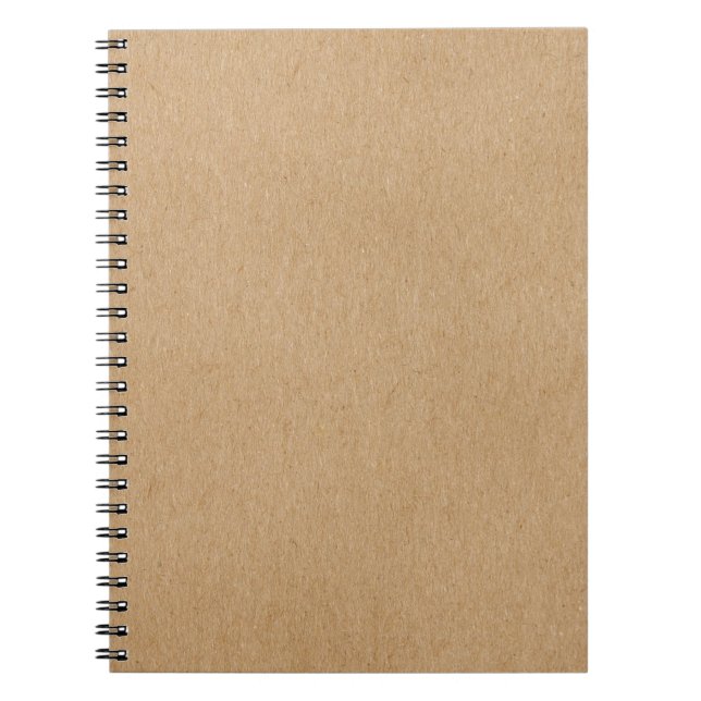 Rustic Kraft Simple Snyggt Boho Anteckningsbok (Framsidan)