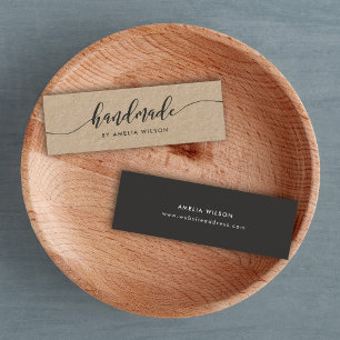 Rustic Kraft - Slappna av i skripthandgjorda Mini Visitkort