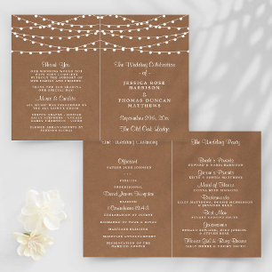 Rustic Kraft String Ljus Bröllop-samlingen