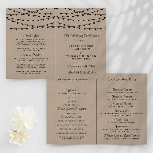 Rustic Kraft String Ljus Bröllop-samlingen