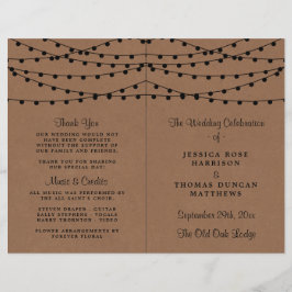 Rustic Kraft String Ljus Bröllop-samlingen