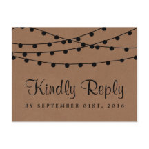 Rustic Kraft String Ljus Bröllop-samlingen