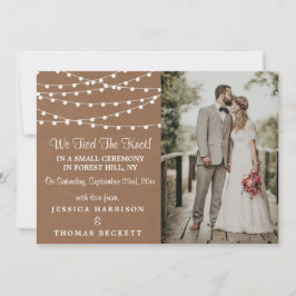 Rustic Kraft String Ljus Bröllop-samlingen Meddelande