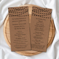 Rustic Kraft String Ljus Bröllop-samlingen