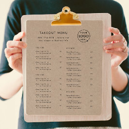 Rustic Kraft Takeout | Meny för Restaurang Takeawa