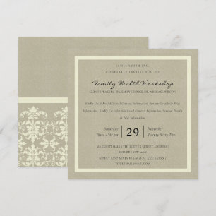 RUSTIC KRAFT WHITE DAMASK CLASSIC WORKSHOP EVENT INBJUDNINGAR