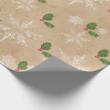 Rustic Kraft Wrapping Papper
