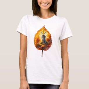 Rustic Kvarn i höstglöd T Shirt