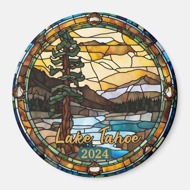 Rustic Lake Tahoe California Magnet (Framsidan)