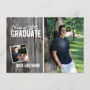 Rustic Land Barn 2015 Studenten Inbjudningar