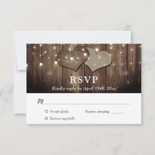 Rustic Land Barn Backyard Bröllop OSA Cards Kort