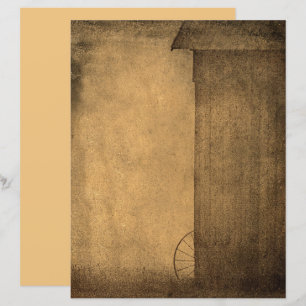 Rustic Land Barn Brown Sepia Vintage Struktur