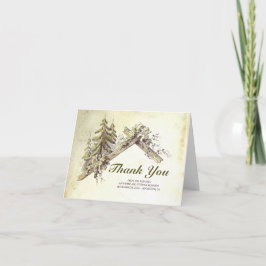 Rustic Land Barn i Skogen Tack Kort