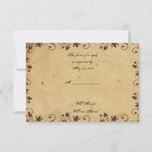 Rustic Land Barn Wood Beauty Responcard OSA Kort