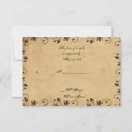 Rustic Land Barn Wood Beauty Responcard OSA Kort