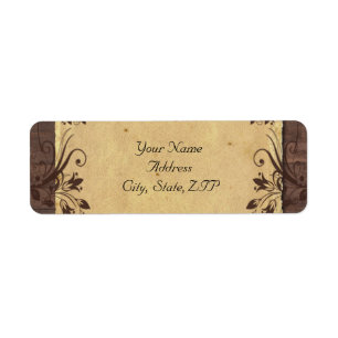 Rustic Land Barn Wood Beauty Returadress Etikett
