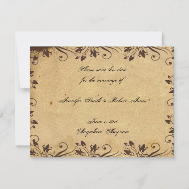 Rustic Land Barn Wood Beauty Spara datumet (Framsida)