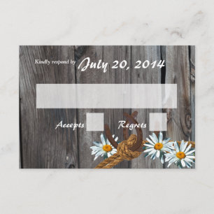 Rustic Land Barn Wood och Daisys Response OSA Kort