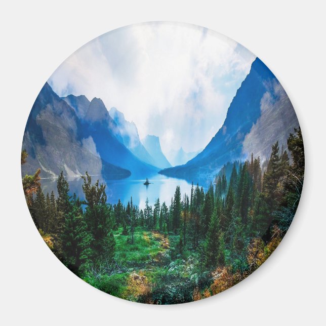 Rustic Land bergen Scenia Natature Magnet (Framsidan)