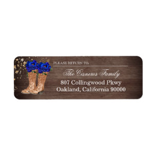 Rustic Land Boots Royal Blue Ro Adress Returadress Etikett