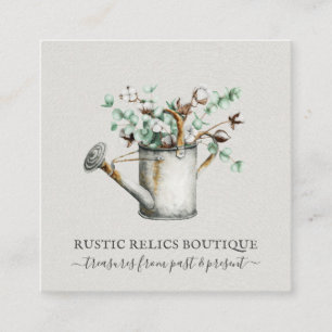 Rustic Land Boutique Fyrkantigt Visitkort
