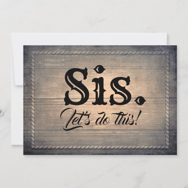 Rustic Land Bridesmaid/Maid of honor Frieri Inbjudningar (Framsida)