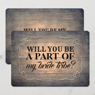 Rustic Land Bridesmaid/Maid of honor Frieri Inbjudningar