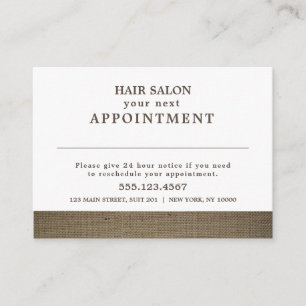 Rustic Land Burlap-avtalskort Tilläggskort