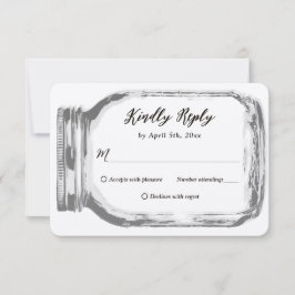 Rustic Land Burlap Mason Burk Kraft Bröllop OSA