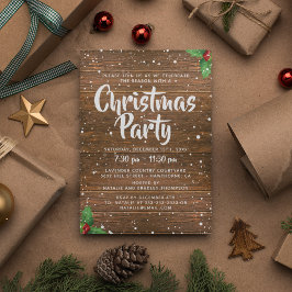 Rustic Land Business Company jul Party Inbjudningar
