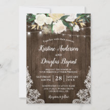 Rustic Land Chic Blommigt String Ljus Bröllop