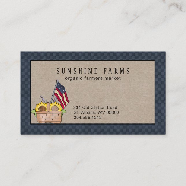 Rustic Land Chicken Farm Visitkort (Framsida)