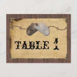 Rustic Land Cowboy Hats Barbed Bordsnummer
