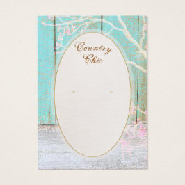 Rustic Land Earring Visning Card Visitkort