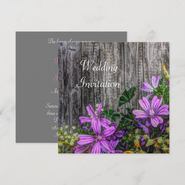 Rustic Land Flowers ombord på barn Board (Fram/baksida)