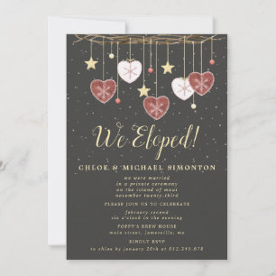 Rustic Land Heart Vi har skapat elopement Recept. Inbjudningar
