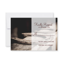 Rustic Land Horseshoes Cowboy Bröllop OSA Card