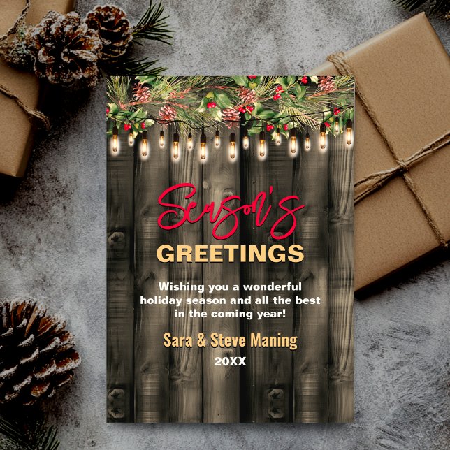 Rustic Land-julgrädden Julhälsningar Julkort (Skapare uppladdad)