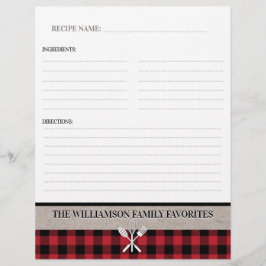 Rustic Land Kitchen Recipe Binder Infoga