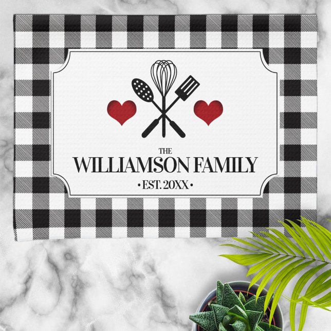 Rustic Land köksfamilj Namn Kökshandduk (Skapare uppladdad)