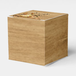 Rustic Land Lily Watercolor Wedor Favor Box Presentaskar