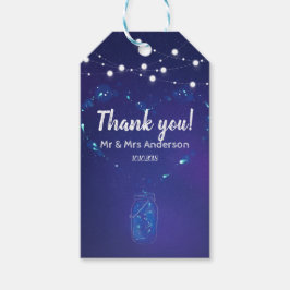 Rustic land Mason burk bröllop tackar er Presentetikett