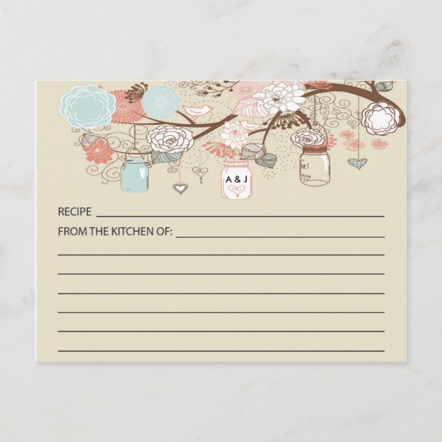 Rustic Land Mason Burk-mottagningskort Vykort (Framsida)