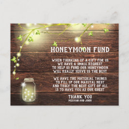 Rustic Land Mason String Ljus HoneyMånfond Vykort