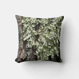 Rustic Land Nature Moss Träd Bark Photo Kudde