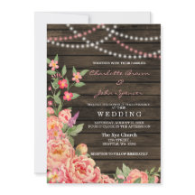 Rustic Land Peony Barn Wood Bröllop