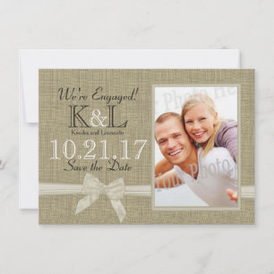 Rustic Land Photo Save Date Spara Datumet