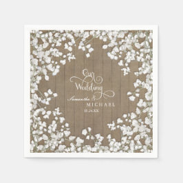 Rustic Land Picnic Reception Baby's Band Pappersservett